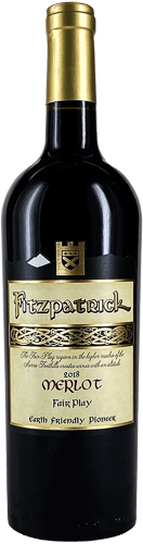 2018 Fitzpatrick Merlot Bottle